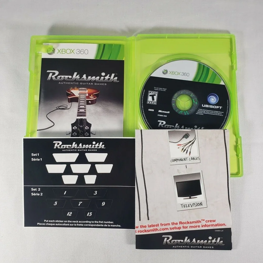 Rocksmith:‎ Best Buy Exclusive Edition Xbox 360 (2011) w/ Manual & Inserts EUC